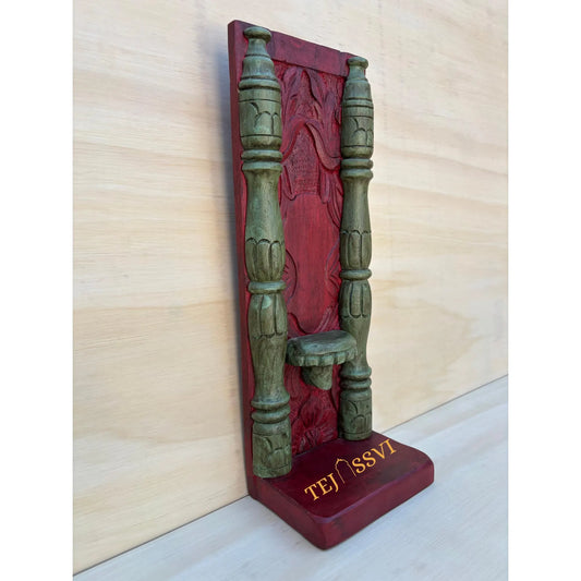 Handmade Rajasthani Jharokha Wall Art: Carved Wood Picture Frame / wooden frame / wooden jharokha frame for wall décor.