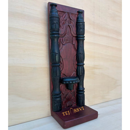 Handmade Rajasthani Jharokha Wall Art: Carved Wood Picture Frame / wooden frame / wooden jharokha frame for wall décor.