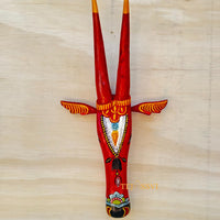 Wooden Cow Head 18 Inches | Bull | Nandi Head Mask Wall Décor. Wooden Wall Hanging. Ethnic Indian Art Best Minimalist Gift Idea for Christmas/Diwali