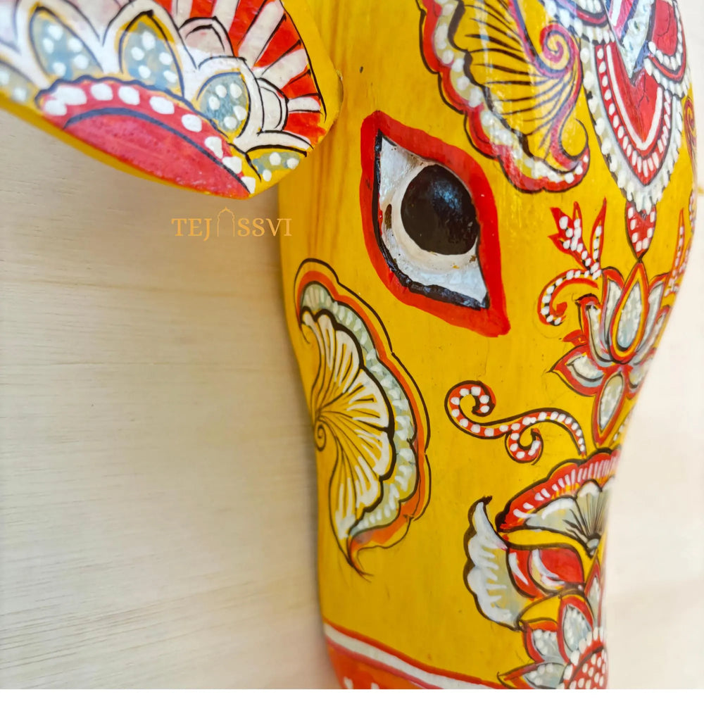 Wooden Cow Head | Bull | Nandi Head Mask Wall Décor. Wooden Wall Hanging. Ethnic Indian Art Best Minimalist Gift Idea for Christmas/Diwali