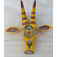 Wooden Cow Head | Bull | Nandi Head Mask Wall Décor. Wooden Wall Hanging. Ethnic Indian Art Best Minimalist Gift Idea for Christmas/Diwali