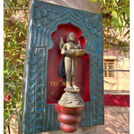 Handmade Rajasthani Jharokha Wood Wall Art: Ethnic Carved Indian Décor / wooden frame / wooden hand carving jharokha frame for home décor.