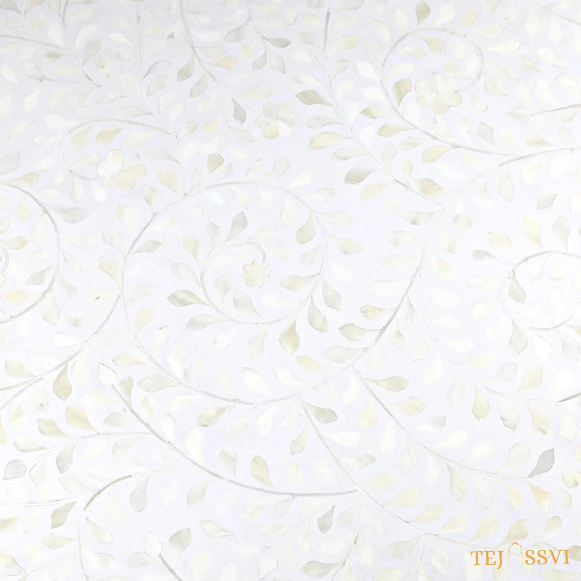 Bone Inlay Round Coffee Table / Round Centre Table / Bone Inlay Floral Round Coffee Table / Handmade Bone Inlay Modern Pattern Furniture.