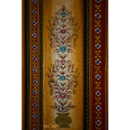 Indian Decorative Wardrobe, Wooden Hand-Painted Almirah, 2 Door Cabinet, Cupboard, Indian Ethnic Style, Bedroom Furniture, Collectible Art..