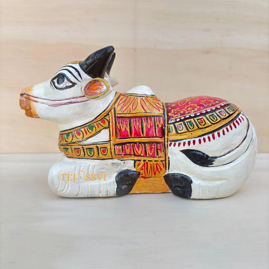 wooden sitting cow/Distressed vintage style wooden cow/decorative wood art/home decor/table decor/distressed wood cow/ artistic wood figure