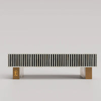 Bone Inlay  Coffee Table / Centre Table / Bone Inlay Honeycomb Coffee Table Handmade Bone Inlay Modern Pattern Furniture Cocktail Table.