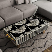 Bone Inlay  Coffee Table / Centre Table / Bone Inlay Honeycomb Coffee Table Handmade Bone Inlay Modern Pattern Furniture Cocktail Table.