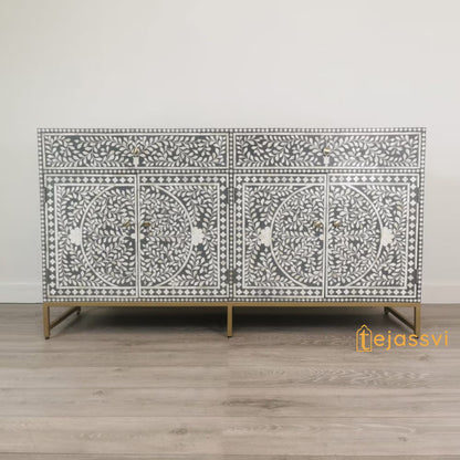 Bone Inlay Sideboard/Bone Inlay Buffet Table, Cabinet Table,Storage Unit,Bone Moroccan Inlay 2 Drawers, Chest of Drawers,Bone Inlay Dresser,