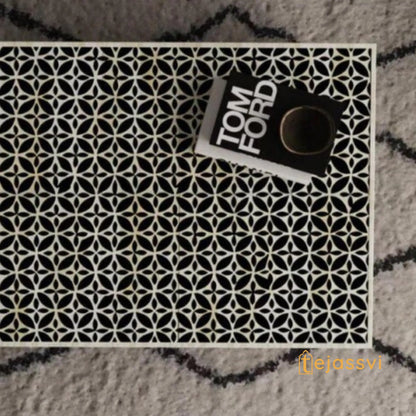 BONE Inlay  Coffee Table / Centre Table, Bone Inlay Honeycomb  Coffee Table Handmade Bone Inlay Modern Pattern Furniture Cocktail Table .