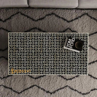 Bone Inlay  Coffee Table / Centre Table / Bone Inlay Honeycomb Coffee Table Handmade Bone Inlay Modern Pattern Furniture Cocktail Table.