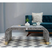 Wood Inlay Coffee Table / Wood Inlay Coffee Table / Wooden Center Table / Wood Inlay Table / Floral Design Wood Inlay Cocktail Table / Wooden Coffee Table.