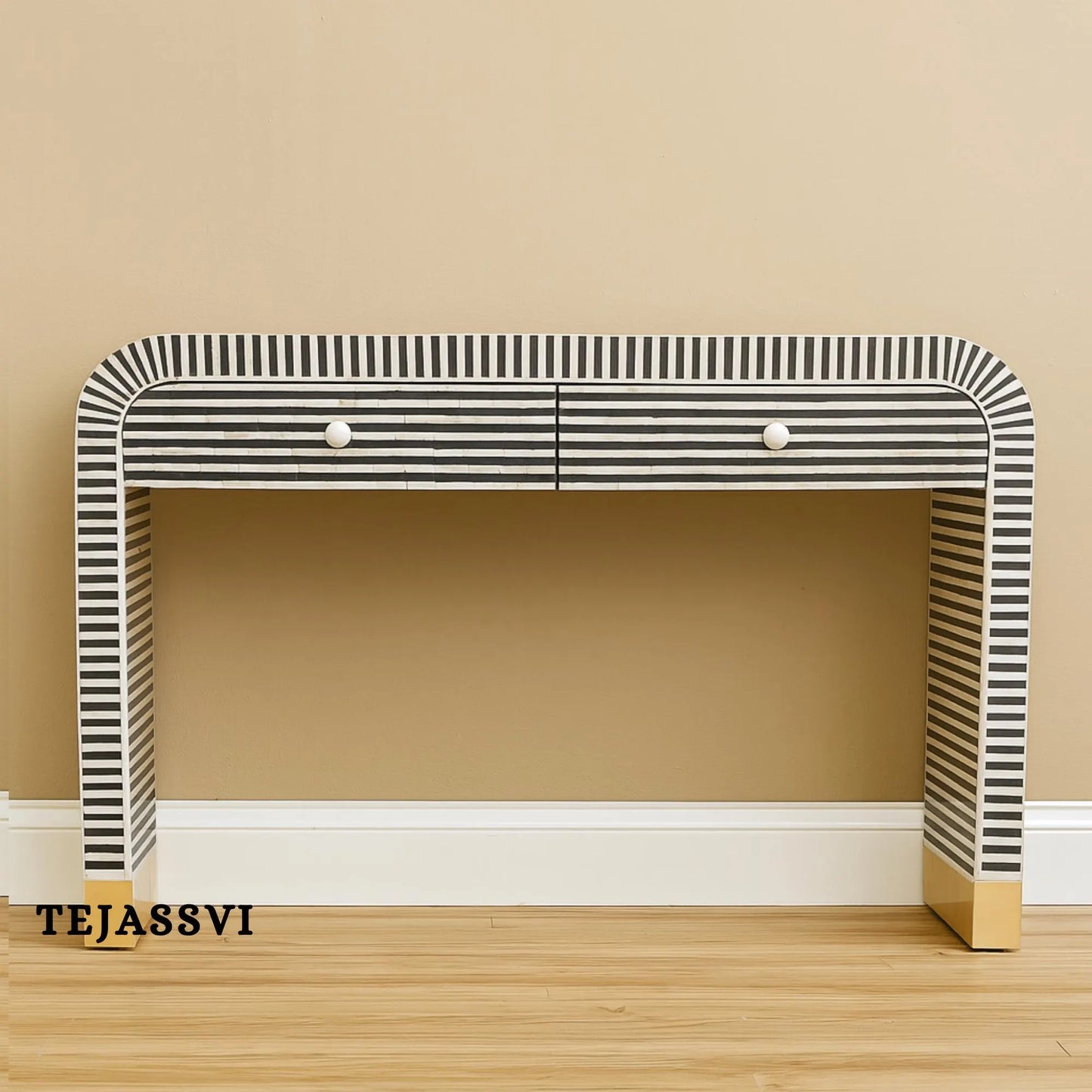 Moroccan Bone Inlay Chest of Drawers, Sideboard |Waterfall Bone Inlay Desk, Bone Inlay work desk, Bone Inlay Console Table, inlay desk.