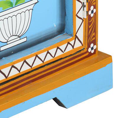 Blue Painted 3 Door Sideboard / Cabinet / Side Table / Hand Painted side Boards / Wooden Big Cabinet /  Living Room Furniture.