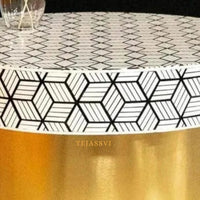 Bone Inlay Round Coffee Table / Centre Table / Bone Inlay Floral Design Round Coffee Table /Handmade Bone Inlay Modern Pattern Furniture.