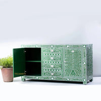 Bone Inlay Furniture - Bone inlay Sideboard With Brass Leg / Bone Inlay Chest of Drawers / Bone Inlay Drawers Dresser / Bone Inlay Console.