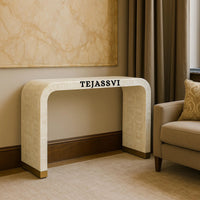 Bone Inlay Console Table / Hall-Way Entry Table / Bone Inlay Side Table / Modern Side Table / Bone Inlay Centre Table / Waterfall Side Table.