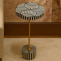 Handmade Bone Inlay Wooden Side Table | Bone Inlay End Table | Bone Inlay Antique Sofa Side Table | Modern Luxury Cocktail Table Furniture.