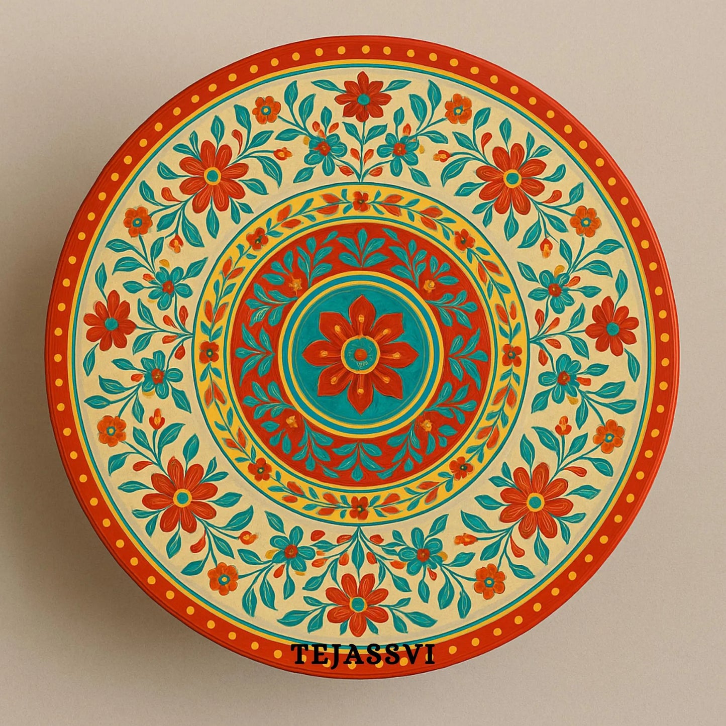 ROUND COFFEE TABLE wooden table Home Decor Handmade Wooden round Shape Cocktail Table Indian Handcrafted Art ,