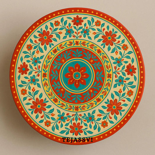 ROUND COFFEE TABLE wooden table Home Decor Handmade Wooden round Shape Cocktail Table Indian Handcrafted Art ,