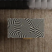 Bone Inlay Coffee Table / Centre Table / Bone Inlay Honeycomb Coffee Table / Handmade Bone Inlay Modern Pattern Furniture.