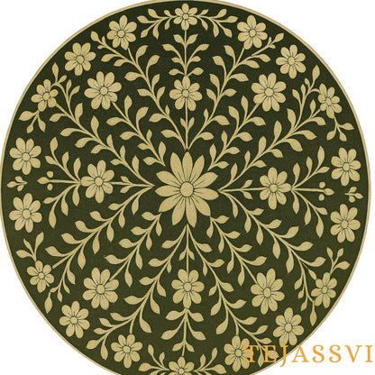 BONE Inlay Round Coffee Table / Centre Table, Bone Inlay Stripped Round Coffee Table Handmade Bone Inlay Modern Pattern Furniture