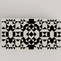 Bone Inlay Coffee Table / Centre Table / Bone Inlay Honeycomb Coffee Table / Handmade Bone Inlay Modern Pattern Furniture.