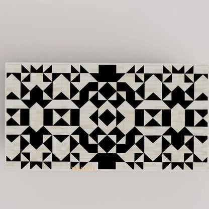 BONE Inlay  Coffee Table / Centre Table, Bone Inlay Honeycomb  Coffee Table Handmade Bone Inlay Modern Pattern Furniture